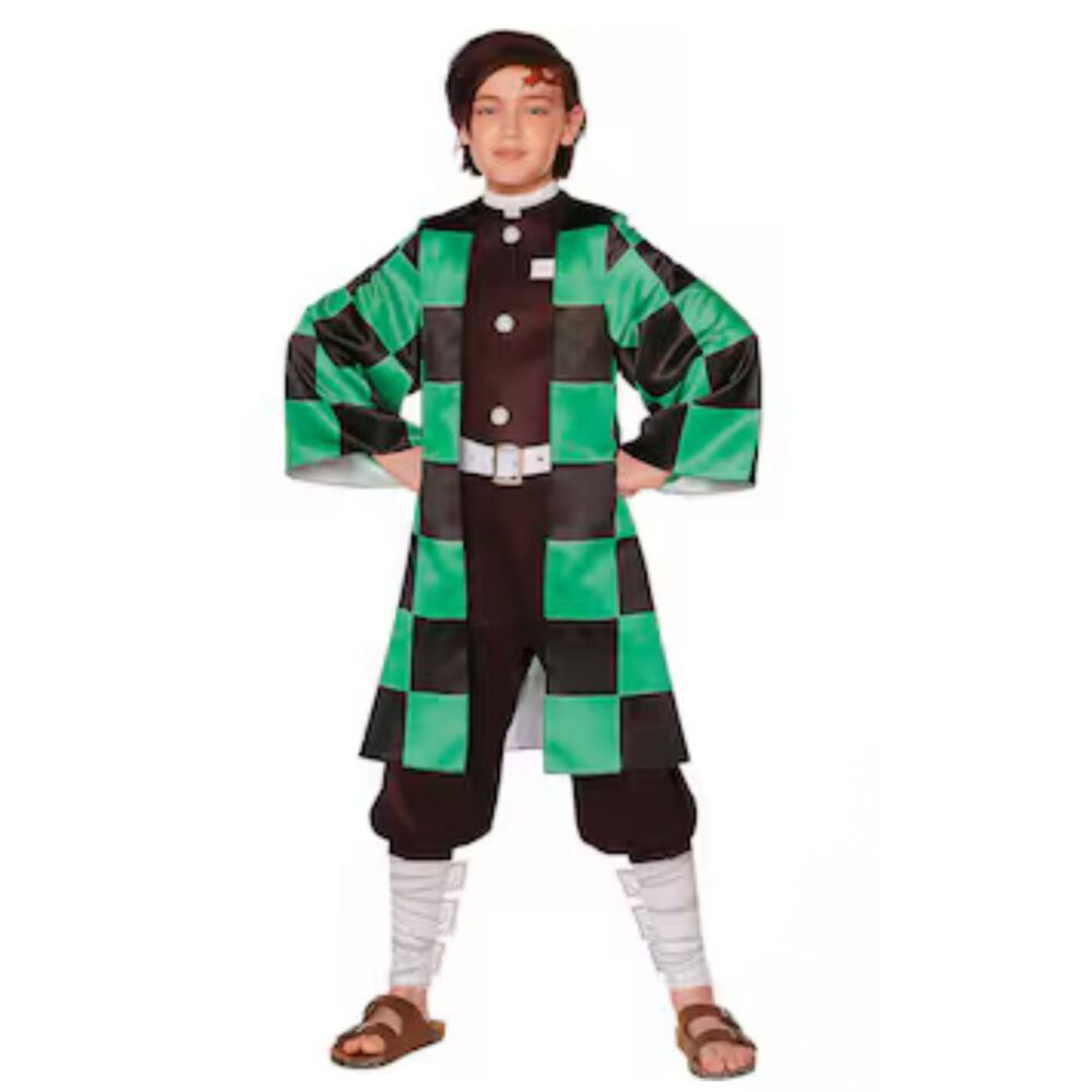 InSpirit NEW Design Demon Slayer Tanjiro Kamado Child Custome Small 4-6
